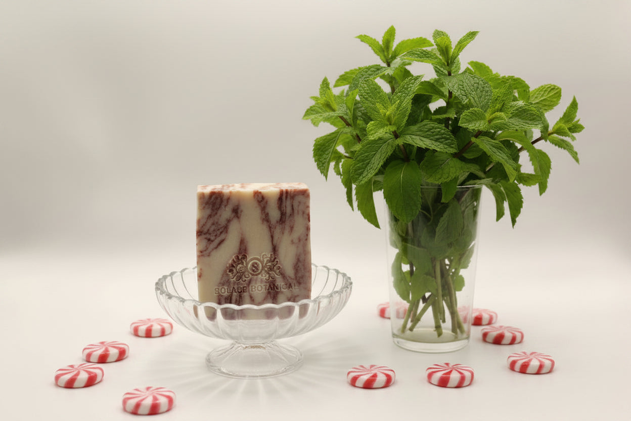 Peppermint Party Artisan Soap – A Festive Twist of Mint and Cheer