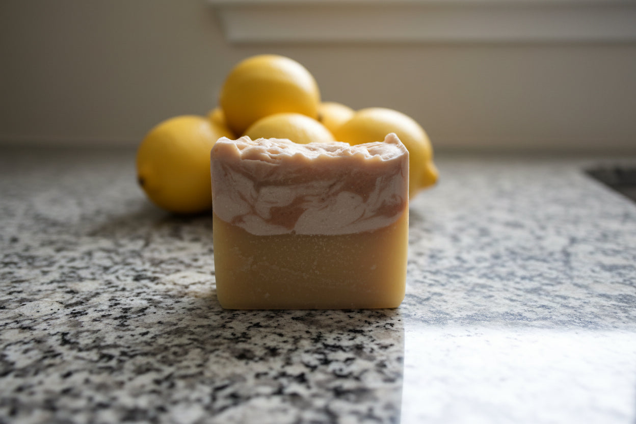 Lemon Bar Soap – Bright Citrus with Herbal Clarity