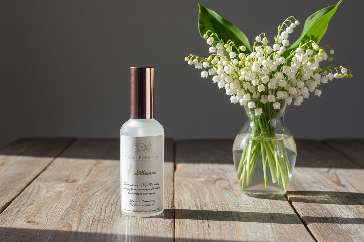Lillienne Signature Linen Spray – Lily of the Valley | 3.5 oz Frosted Glass Bottle